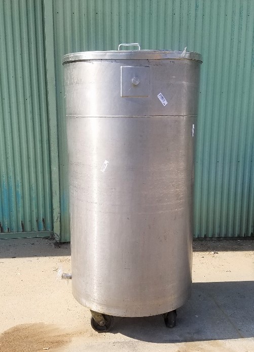 used 200 Gallon Stainless Steel Storage Tank. ~33